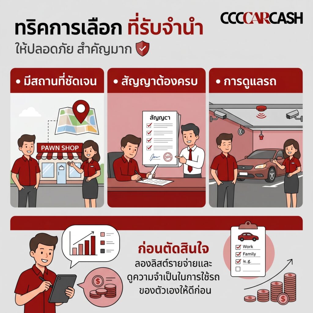 ทริคการเลือก ที่รับจำนำ ให้ปลอดภัย สำคัญมาก